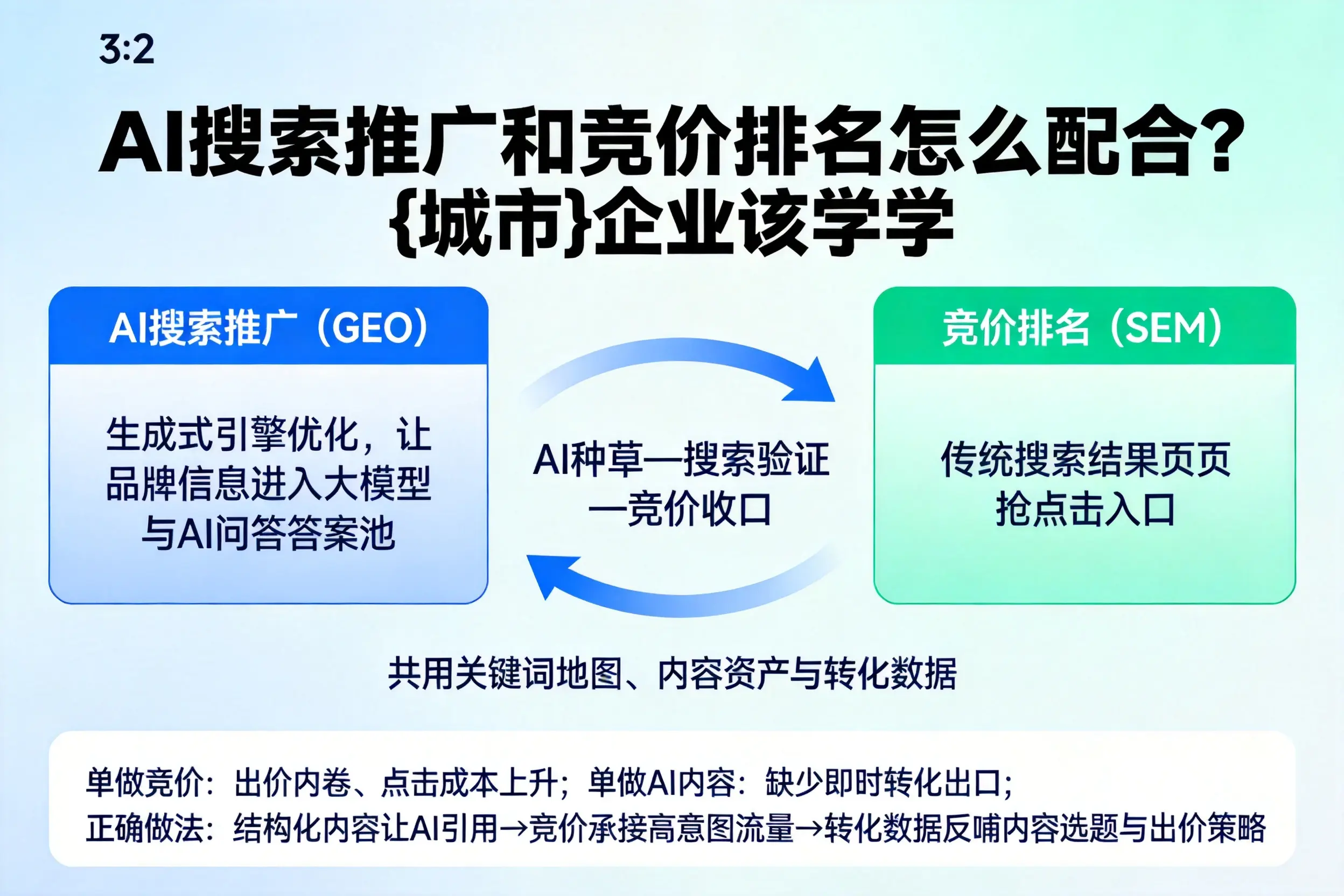 AI搜索推广和竞价排名怎么配合？神农架企业该学学