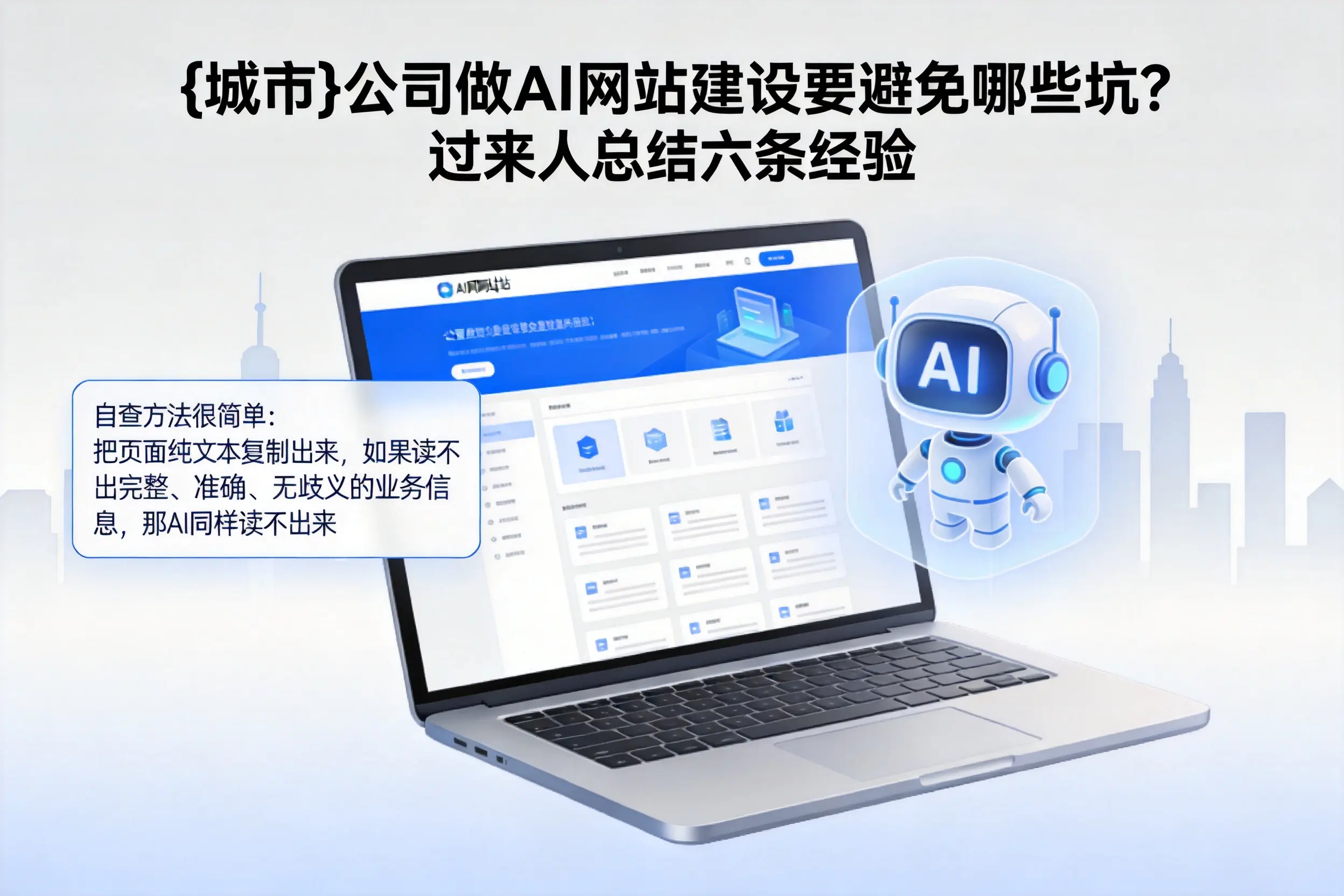 神农架公司做AI网站建设要避免哪些坑?过来人总结六条经验