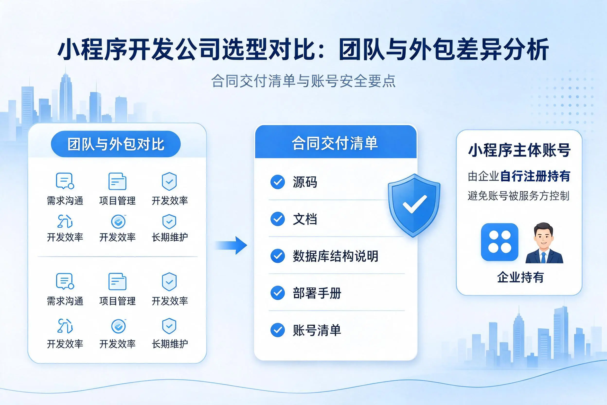 神农架小程序开发公司选型对比：团队与外包差异分析