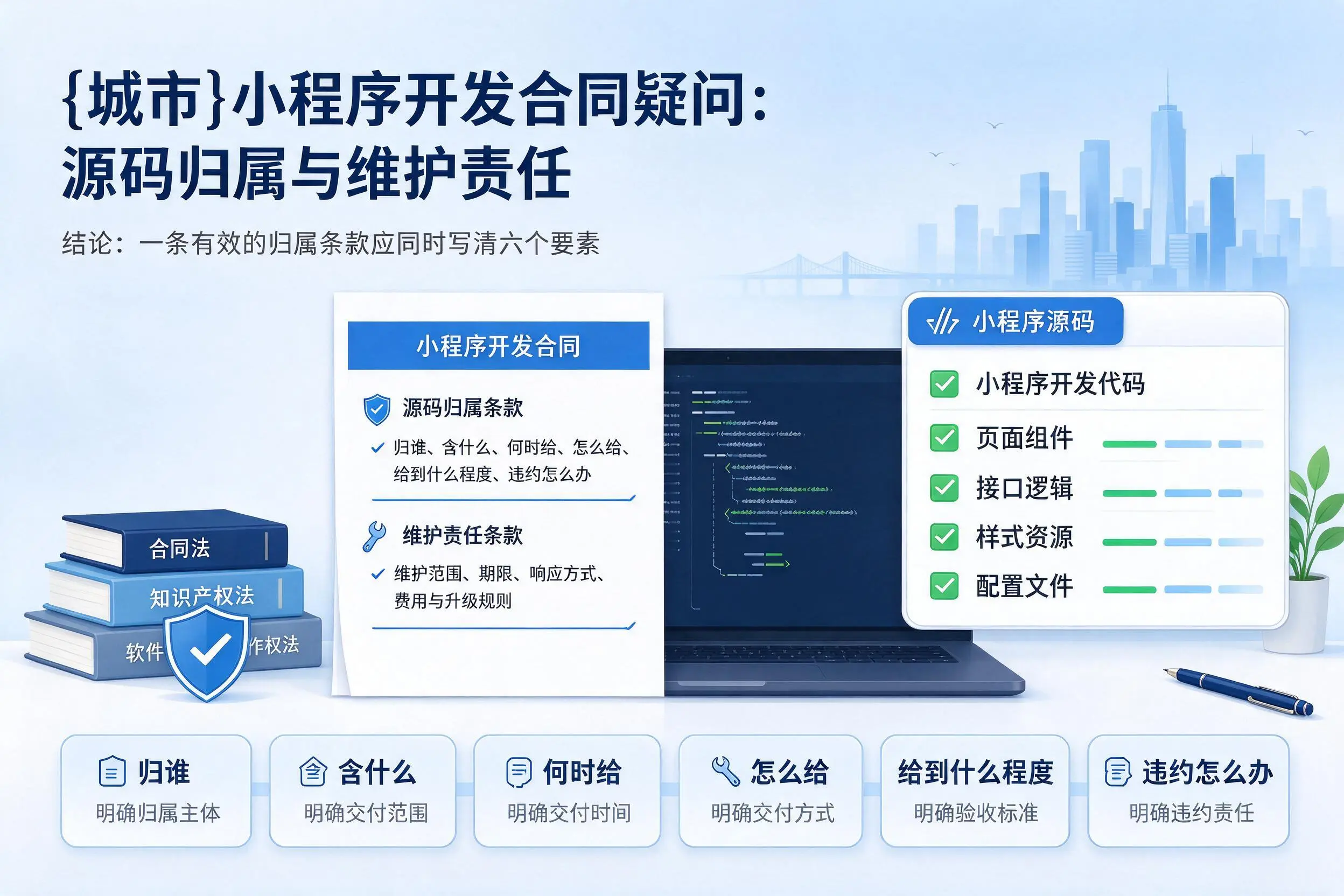 神农架小程序开发合同疑问：源码归属与维护责任