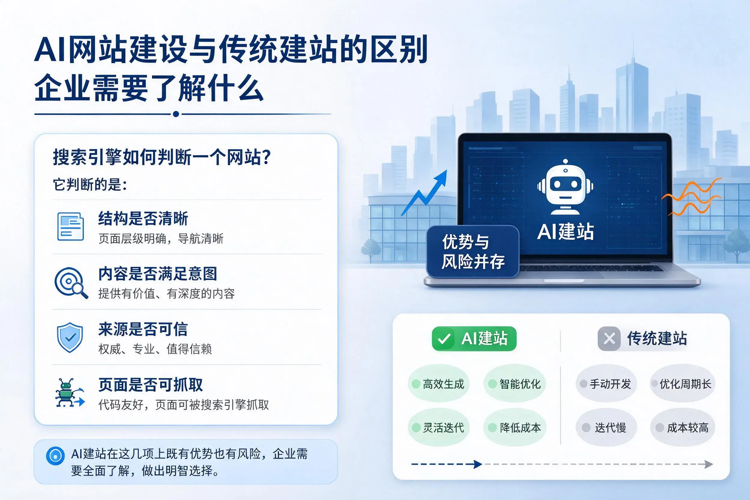AI网站建设与传统建站的区别，神农架企业需要了解什么