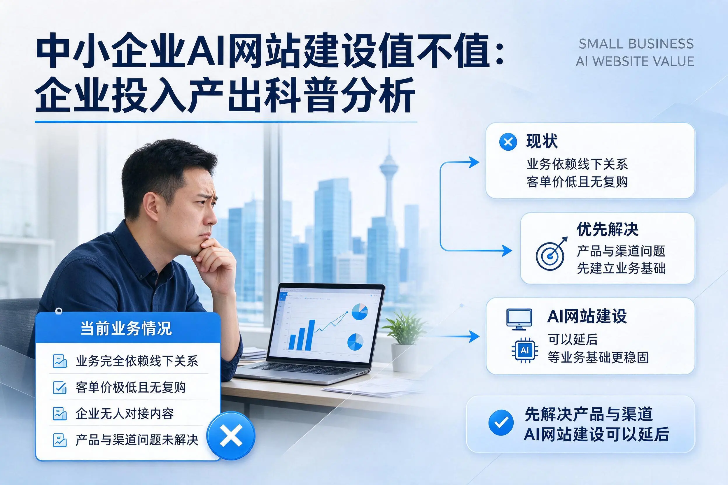 中小企业AI网站建设值不值：神农架企业投入产出科普分析
